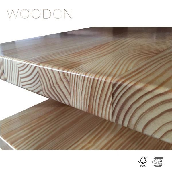 Pine Wood Edge Glued Kitchen Top China