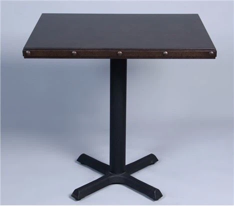 Piano del tavolo da tè impiallacciato in metallo