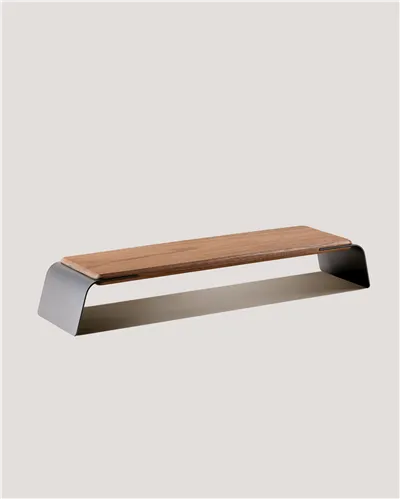 Stand per il monitor Bilod Wood Black Walnut ergonomico per la scrivania