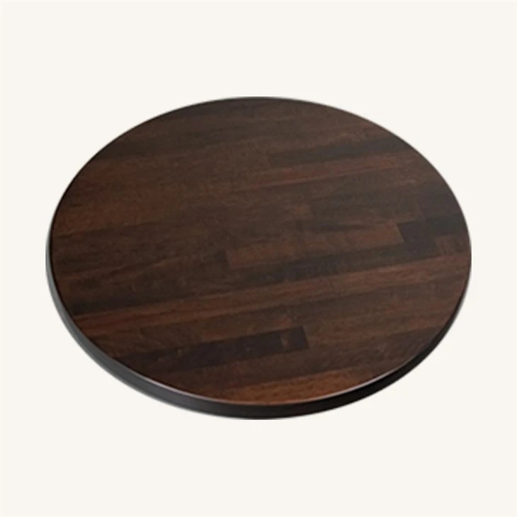 Solid Oak Wood Butcher Block Dining Table in Walnut Color Wholesale suppliers